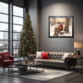 Herzlichen Wunsch Schwarze Weihnachtsbriefe von de Poster