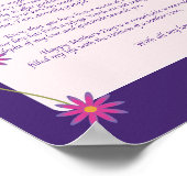 Herzlicher Brief an Mutter Poster (Ecke)