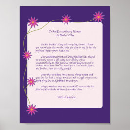 Herzlicher Brief an Mutter Poster