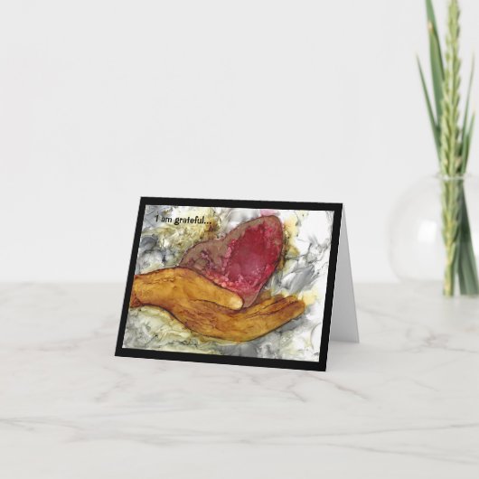 Herzlicher Dank Karte (Vorderseite)