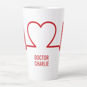 Herzlicher EKG-Sondertext Milchtasse