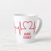 Herzlicher EKG-Sondertext Milchtasse (Rechte Ecke)