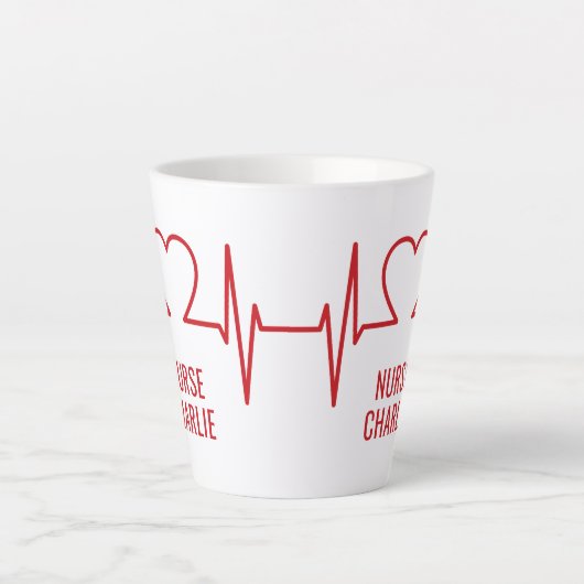 Herzlicher EKG-Sondertext Milchtasse (Vorderseite)