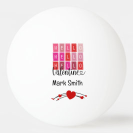 Herzlicher Glückwunsch valentine;s Day for Player Tischtennisball