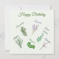 Herzlicher Glückwunsch zum Geburtstag, Kräutergart
