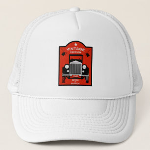 Herzlicher Glückwunsch zum Geburtstag über dem Hüg Truckerkappe