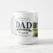 Herzlicher Golftribut an Papa Kaffeetasse (Vorderseite Links)