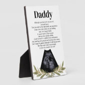 Herzlicher Keepsake zum expectant-Vater von Bump Fotoplatte (Seite)