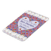 Herzlicher Kühlschrankmagnet für Inspirationsfreun Magnet (Linke Seite)