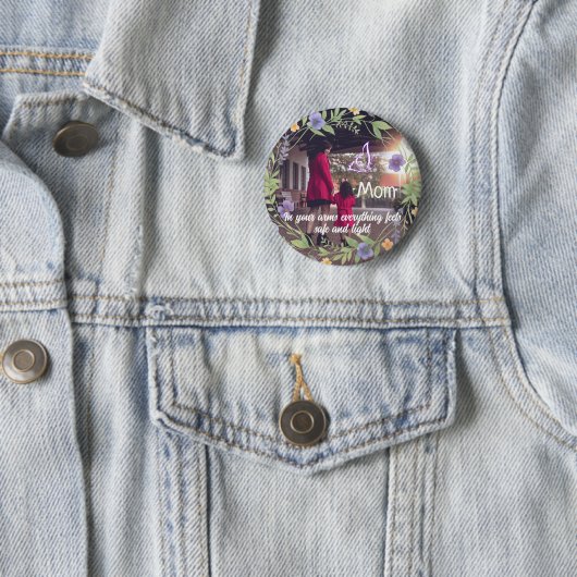 Herzlicher Mutter-Button-Pin Button (Beispiel)
