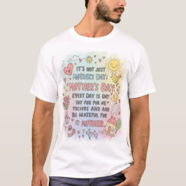 Herzlicher Muttertag Jeden Tag Doodle T - Shirt De