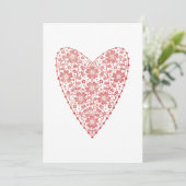 Herzlicher skandinavischer Winterurlaub in Rot Feiertagskarte (Stehend Vorderseite)