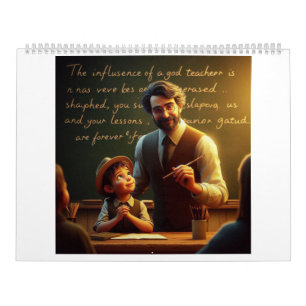 "Herzlicher Teacher's Day möchte Inspiriert und Ap Kalender