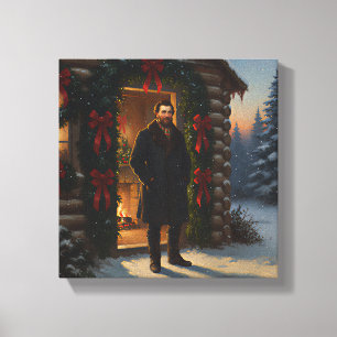 Herzlicher Willkommen: Eastman Johnson Holiday Glo Leinwanddruck
