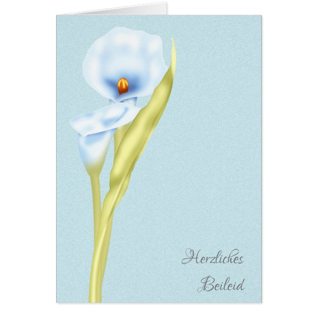 Herzliches Beileid Deutsch-einfach angegebenes (Vorne)