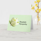 Herzliches Beileid Karte (Gelbe Blume)