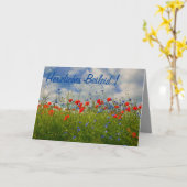 Herzliches Beileid! Karte (Gelbe Blume)