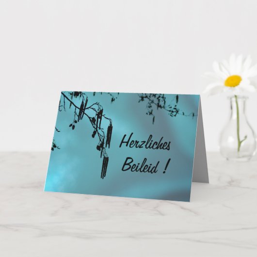 Herzliches Beileid! Karte (Kleine Pflanze)