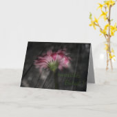 Herzliches Beileid! Karte (Gelbe Blume)