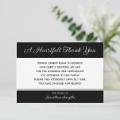 Herzliches Beileid Vielen Dank Flachkarte Dankeskarte (Stehend Vorderseite)