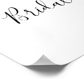 Herzliches Brautparty Willkommenspender Poster (Ecke)