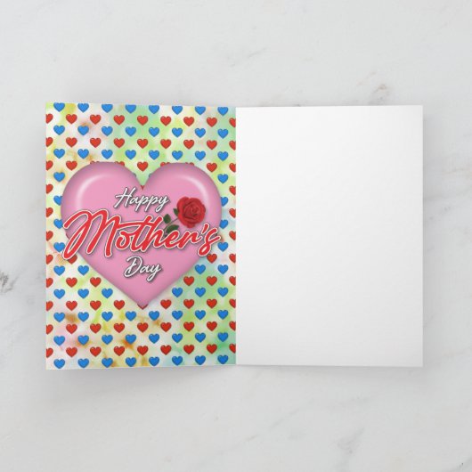 Herzliches elegantes Muttertagsdesign Feiertagskarte (Innenseite)