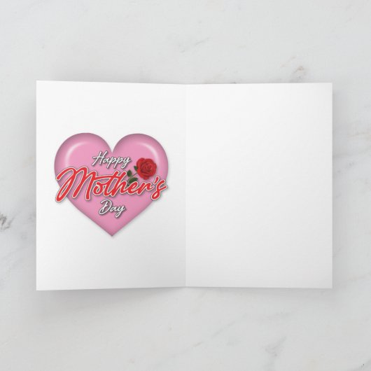 Herzliches elegantes Muttertagsdesign Feiertagskarte (Innenseite)