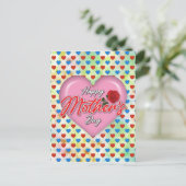Herzliches elegantes Muttertagsdesign Postkarte (Stehend Vorderseite)