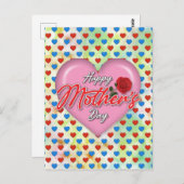 Herzliches elegantes Muttertagsdesign Postkarte (Vorne/Hinten)