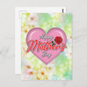 Herzliches elegantes Muttertagsdesign Postkarte (Vorne/Hinten)