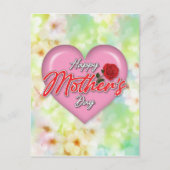 Herzliches elegantes Muttertagsdesign Postkarte (Vorderseite)
