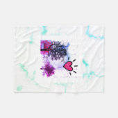 Herzliches Fleece-Decke Fleecedecke (Vorderseite (Horizontal))
