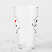 Herzliches frohes Weihnachten Glas (Links)