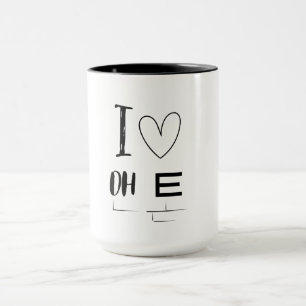 Herzliches Gebräu: Ich liebe Oh E Tasse