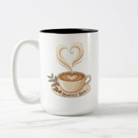 Herzliches Gebräu Kaffee Herz