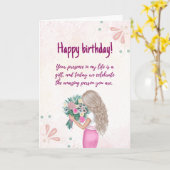Herzliches Geburtstagskarten-Design Karte (Gelbe Blume)