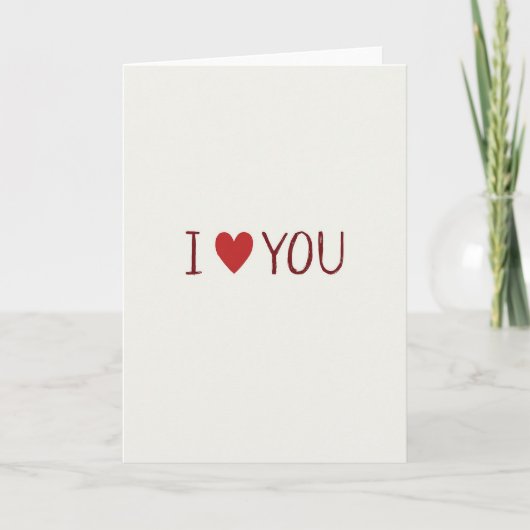 Herzliches Ich-liebe-dich-Karten Karte (Vorderseite)