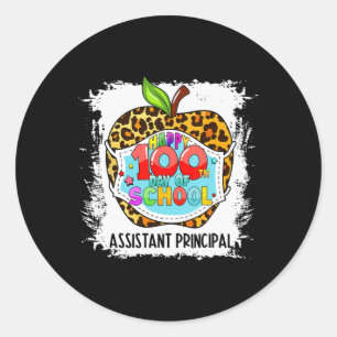 Herzliches Leben glücklich 100. Tag der Schule Ges Runder Aufkleber