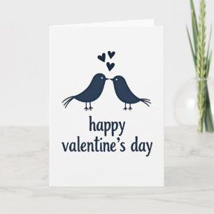 Herzliches minimalistisches Valentinsgrußkarte Karte