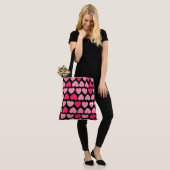 Herzliches Muster mit mildem Herz Tasche (Am Model)