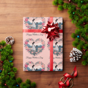 Herzliches Muttertagsdesign: Mama und Kind Geschenkpapier