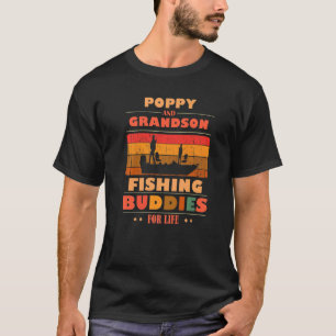 Herzliches POPPY Enkel Freunde Fürs Leben Angeln T-Shirt