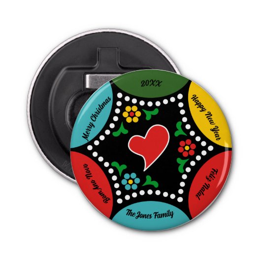 Herzliches portugiesisches Weihnachtsgeschenk - Pa Flaschenöffner (Vorderseite)