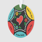 Herzliches portugiesisches Weihnachtsgeschenk - Pa Ornament (Vorderseite)