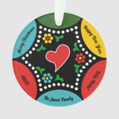 Herzliches portugiesisches Weihnachtsgeschenk - Pa Ornament (Vorderseite)