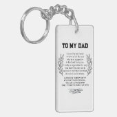 Herzliches Sprichwort zu Vater von Son Daughter Schlüsselanhänger (Vorderseite links)