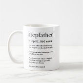 Herzliches Stiefvater-Definition Vatertagsgeschenk Kaffeetasse (Links)
