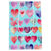 Herzliches Valentin Mittlere Geschenktüte (Rückseite)