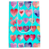 Herzliches Valentin Mittlere Geschenktüte (Rückseite)