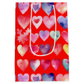 Herzliches Valentin Mittlere Geschenktüte (Rückseite)